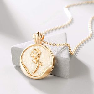 18k Gold Plated Coin Necklace